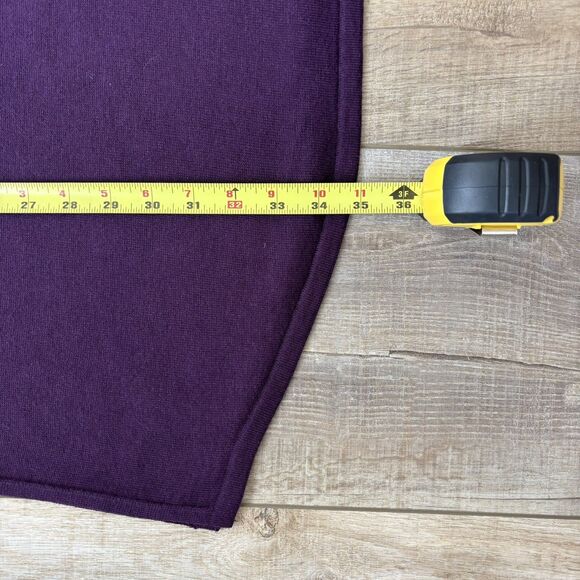 J. Jill Womens Wool Blend Knit Grace Tunic Sweater Size M Purple Side Slits NEW - Picture 11 of 12